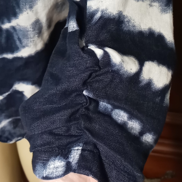 Tie Dye Linen Jacket - Picture 2 of 5